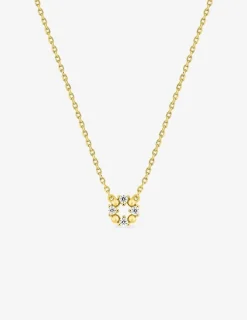 Collier plaqué or, oxydes de zirconium SO OR