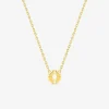 Collier plaqué or pendentif carré SO OR
