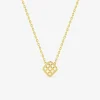 Collier plaqué or pendentif quadrillé SO OR