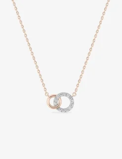 Collier plaqué or rose et oxyde de zirconium SO OR