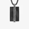 Collier pour homme avec pendentif en acier et carbone SO OR