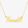 Collier prénom découpé personnalisable 4 mm or 375‰ SO OR