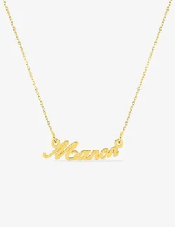 Collier prénom découpé personnalisable 3 mm or 375‰ SO OR