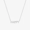 Collier "happy" argent 925‰ rhodié SO OR
