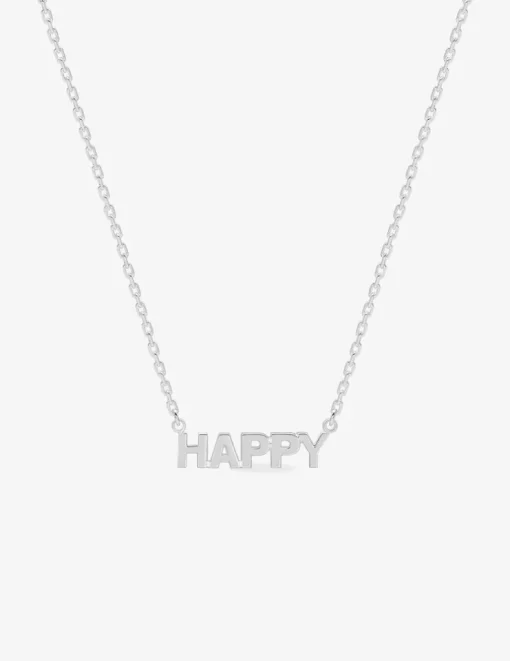 Collier "happy" argent 925‰ rhodié SO OR