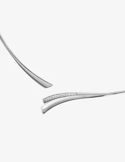 Collier rigide argent 925‰ rhodié et oxydes de zirconium SO OR