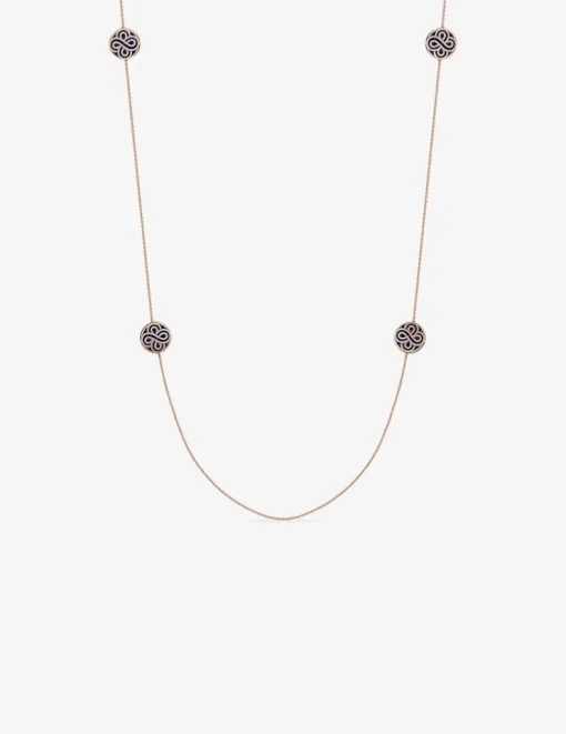 Collier sautoir Chance or rose 750‰ Lapis Lazuli SO OR