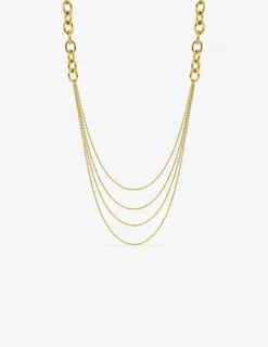 Collier sautoir en acier doré SO OR
