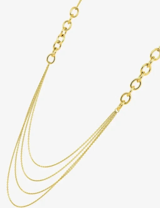 Collier sautoir en acier doré SO OR