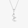 Collier tourbillon argent 925‰ rhodié et oxydes de zirconium sertis clos SO OR