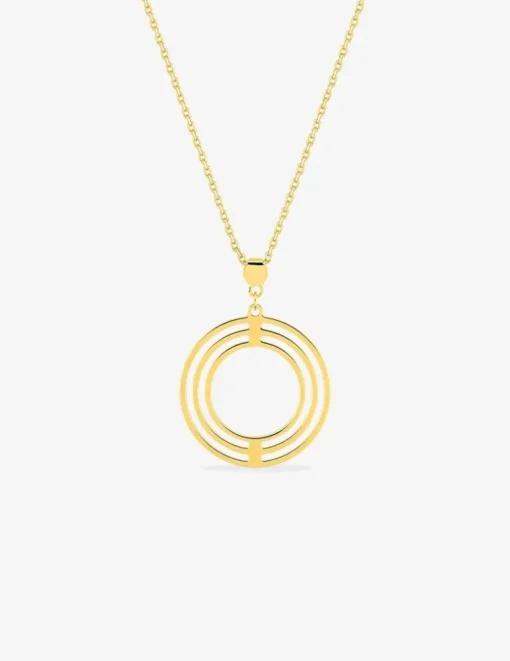Collier triple cercle or jaune 750‰ SO OR
