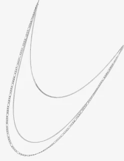 Collier triple en acier gris SO OR