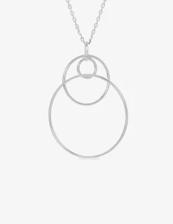 Collier triples anneaux en argent 925 ‰ rhodié SO OR