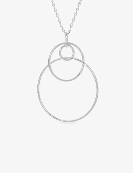 Collier triples anneaux en argent 925 ‰ rhodié SO OR