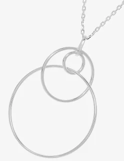 Collier triples anneaux en argent 925 ‰ rhodié SO OR