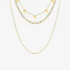 Collier trois rangs en acier doré SO OR