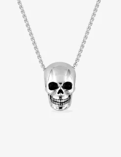 Collier tête de mort acier SO OR
