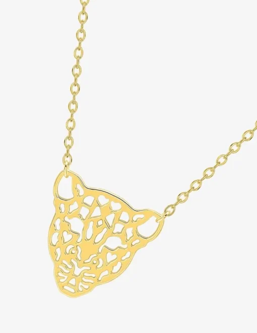 Collier tête de tigre plaqué or SO OR