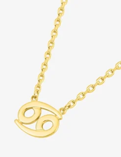 Collier zodiaque Cancer en plaqué or SO OR