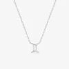 Collier zodiaque gémeaux en argent 925 ‰ rhodié SO OR