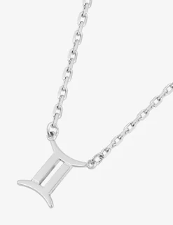 Collier zodiaque gémeaux en argent 925 ‰ rhodié SO OR