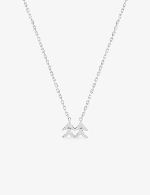 Collier zodiaque verseau en argent 925 ‰ rhodié SO OR