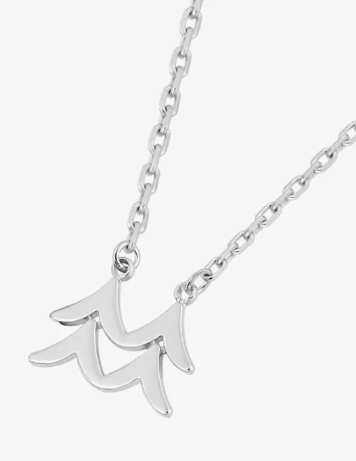 Collier zodiaque verseau en argent 925 ‰ rhodié SO OR