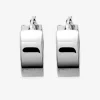 Créoles 10 mm anneau 6 mm argent 925‰ rhodié SO OR
