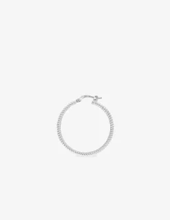 Créoles 25 mm fil torsadé argent 925‰ rhodié SO OR