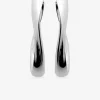 Créoles 30 mm tube ondulé argent 925‰ rhodié SO OR