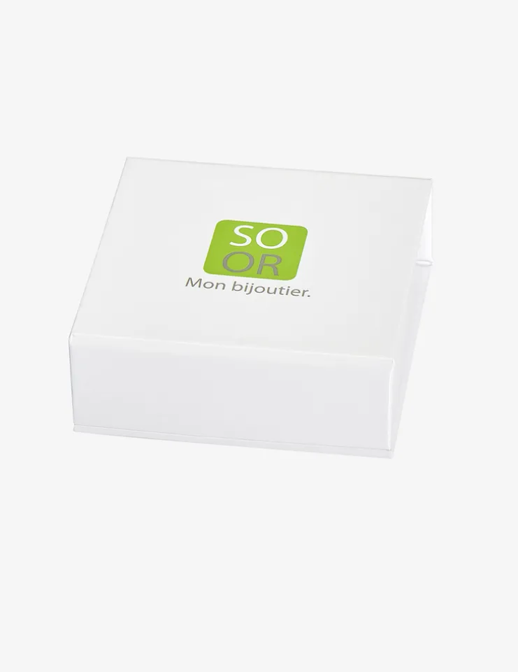 Créoles acier bicolore SO OR