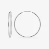 Créoles argent 925‰ 40 mm fil 2mm SO OR