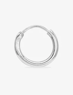 Créoles argent 925‰ 14 mm fil 2mm SO OR