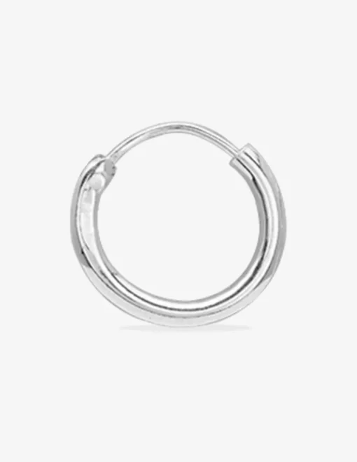 Créoles argent 925‰ 14 mm fil 2mm SO OR