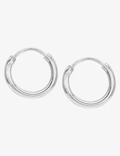Créoles argent 925‰ 14 mm fil 2mm SO OR