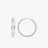 Créoles argent 925‰ 25 mm fil 2mm SO OR
