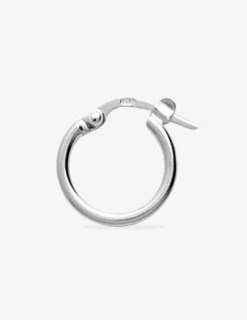 Créoles argent 925‰ 10 mm fil rond 1,6 mm massif SO OR