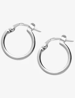 Créoles argent 925‰ 10 mm fil rond 1,6 mm massif SO OR