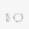 Créoles en or blanc 375 ‰, diamètre 9 mm SO OR