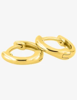 Créoles en or jaune 375 ‰, diamètre 9 mm SO OR