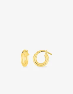 Créoles fil 2,5 mm diamètre 6 mm or jaune 375‰ SO OR