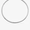 Créoles tube 2 mm argent 925‰ 50 mm SO OR