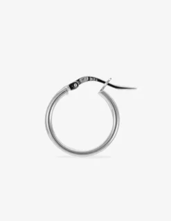 Créoles tube 2 mm argent 925‰ 15 mm SO OR