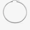 Créoles tube 2 mm argent 925‰ 40 mm SO OR