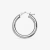 Créoles tube 3 mm argent 925‰ 15 mm SO OR