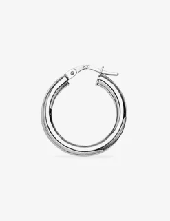 Créoles tube 3 mm argent 925‰ 15 mm SO OR