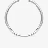Créoles tube 3 mm argent 925‰ 35 mm SO OR