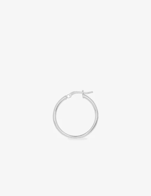 Créoles tube 2 mm argent 925‰ 25 mm SO OR