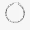 Créoles tube 3mm torsadées argent 925‰ 25 mm SO OR
