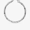 Créoles tube 3mm torsadées argent 925‰ 30 mm SO OR